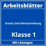 Groß Und Kleinschreibung Arbeitsblätter Klasse 1 PDF