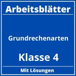 Grundrechenarten Klasse 4 Arbeitsblätter PDF