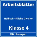 Halbschriftliche Division Klasse 4 Arbeitsblätter Kostenlos PDF