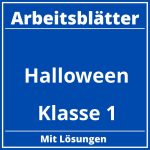 Arbeitsblätter Halloween Klasse 1 PDF