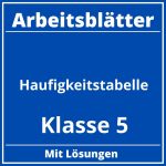 Häufigkeitstabelle Klasse 5 Arbeitsblätter PDF