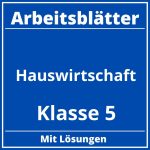 Arbeitsblätter Hauswirtschaft Klasse 5 PDF