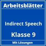 Indirect Speech Übungen Klasse 9 Arbeitsblätter PDF