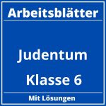 Arbeitsblätter Judentum Klasse 6 PDF