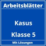 Arbeitsblätter Kasus Klasse 5 PDF