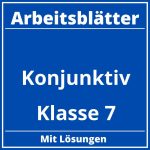 Konjunktiv Klasse 7 Arbeitsblätter PDF