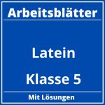 Latein Arbeitsblätter Klasse 5 Zum Ausdrucken PDF