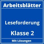 Leseförderung Klasse 2 Arbeitsblätter PDF