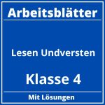 Lesen Undversten Klasse 4 Arbeitsblätter PDF