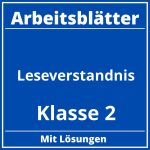 Leseverständnis Klasse 2 Arbeitsblätter PDF