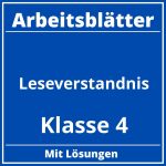 Leseverständnis Klasse 4 Arbeitsblätter PDF