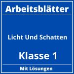 Licht Und Schatten Klasse 1 Arbeitsblätter PDF