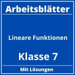 Lineare Funktionen Klasse 7 Arbeitsblätter Pdf PDF