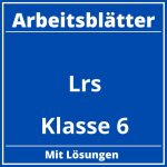 Lrs Arbeitsblätter Klasse 6 PDF