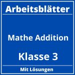 Arbeitsblätter Mathe Klasse 3 Addition PDF