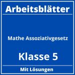 Arbeitsblätter Mathe Klasse 5 Assoziativgesetz PDF