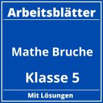 Mathe Arbeitsblätter Klasse 5 Brüche Zum Ausdrucken PDF