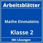 Arbeitsblätter Mathe Klasse 2 Einmaleins PDF