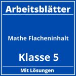 Arbeitsblätter Mathe Klasse 5 Flächeninhalt PDF