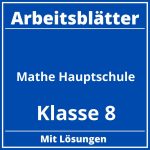 Mathe Hauptschule Klasse 8 Arbeitsblätter PDF