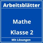 Arbeitsblätter Mathe Klasse 2 Kostenlos PDF