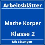 Arbeitsblätter Mathe Klasse 2 Körper PDF