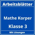 Arbeitsblätter Mathe Klasse 3 Körper PDF