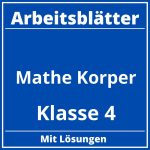 Arbeitsblätter Mathe Klasse 4 Körper PDF