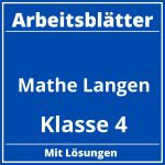 Mathe Arbeitsblätter Klasse 4 Längen PDF