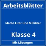 Mathe Arbeitsblätter Klasse 4 Liter Und Milliliter PDF