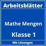 Arbeitsblätter Mathe Klasse 1 Mengen PDF