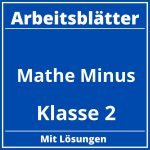 Arbeitsblätter Mathe Klasse 2 Minus PDF