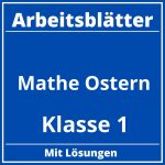 Arbeitsblätter Mathe Klasse 1 Ostern PDF