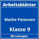 Arbeitsblätter Mathe Potenzen Klasse 9 PDF