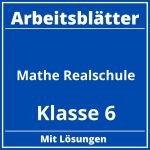 Arbeitsblätter Mathe Klasse 6 Realschule PDF