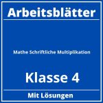 Arbeitsblätter Mathe Klasse 4 Schriftliche Multiplikation PDF