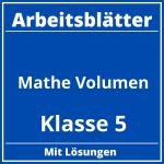 Arbeitsblätter Mathe Klasse 5 Volumen PDF