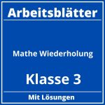 Arbeitsblätter Mathe Klasse 3 Wiederholung PDF