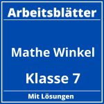 Mathe Arbeitsblätter Klasse 7 Winkel Zum Ausdrucken PDF