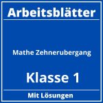 Arbeitsblätter Mathe Klasse 1 Zehnerübergang PDF