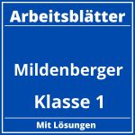 Mildenberger Arbeitsblätter Kostenlos Klasse 1 PDF