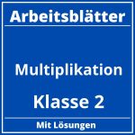 Multiplikation Klasse 2 Arbeitsblätter PDF