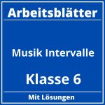 Musik Arbeitsblätter Klasse 6 Zum Ausdrucken Intervalle PDF