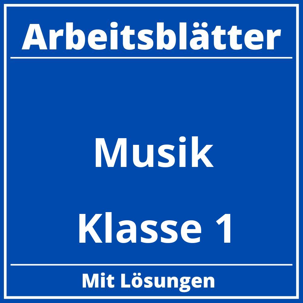 Musik Klasse 1 Arbeitsblätter Kostenlos