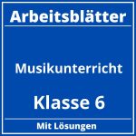 Musikunterricht Klasse 6 Arbeitsblätter PDF