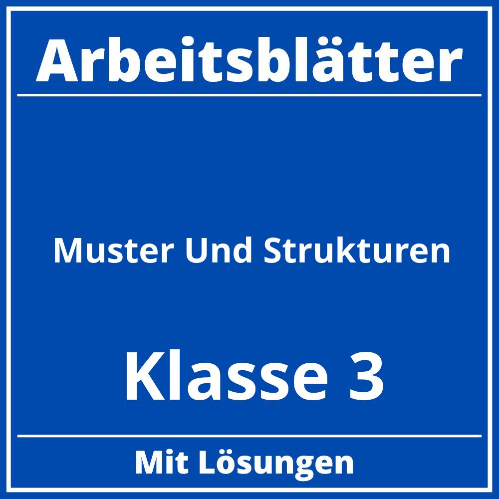 Muster Und Strukturen Klasse 3 Arbeitsblätter