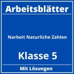 Klassenarbeit Natürliche Zahlen Klasse 5 Arbeitsblätter PDF