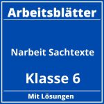 Klassenarbeit Sachtexte Klasse 6 Arbeitsblätter Kostenlos PDF