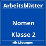 Arbeitsblätter Nomen Klasse 2 PDF