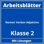 Nomen Verben Adjektive Arbeitsblätter Klasse 2 PDF